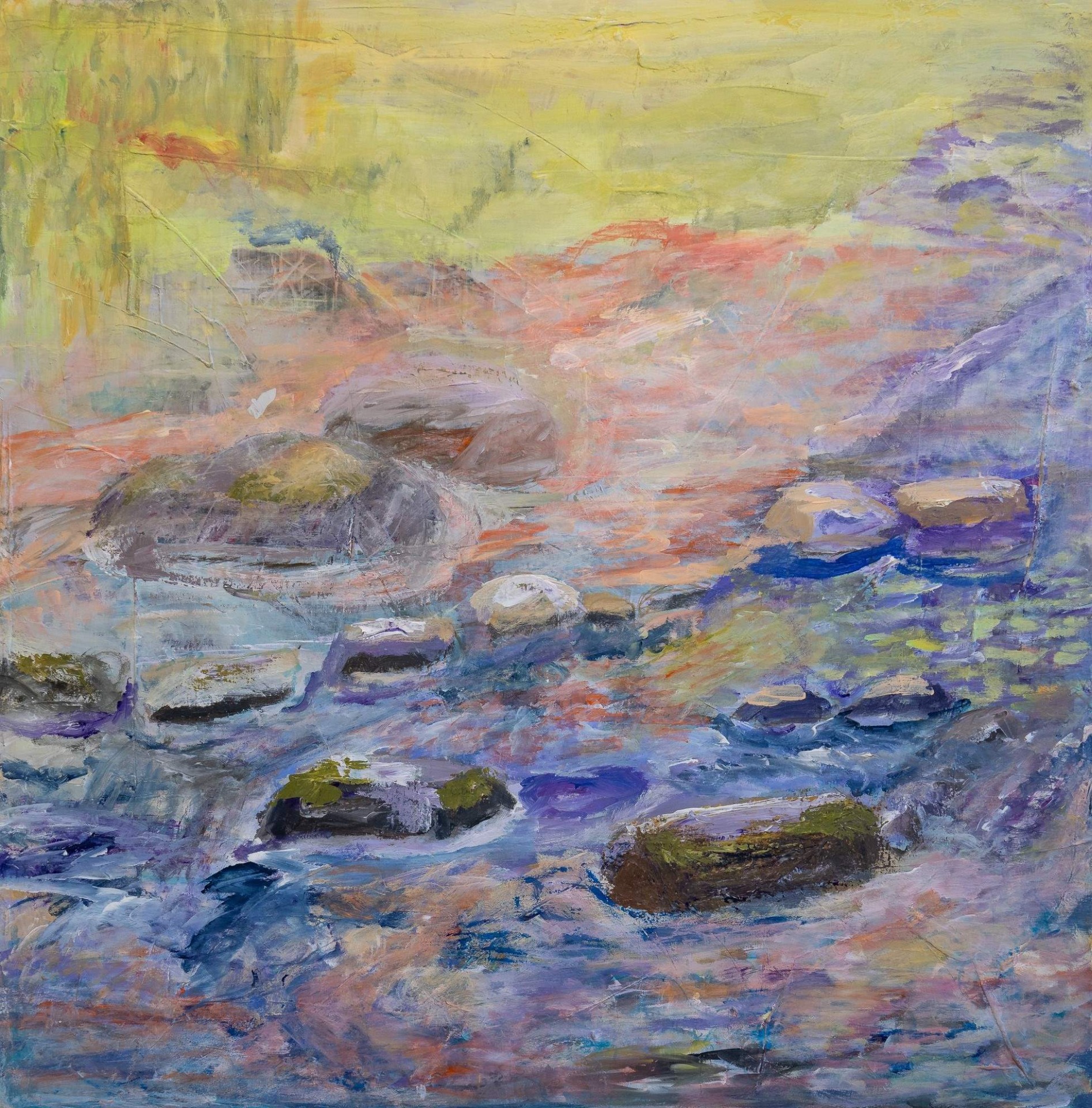 Myllynkoski   2024 öljypastelli 50x 40 kehystetty  450 €